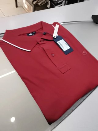 Polo Ascot Rosso Bordeaux Mezza Manica 4XL