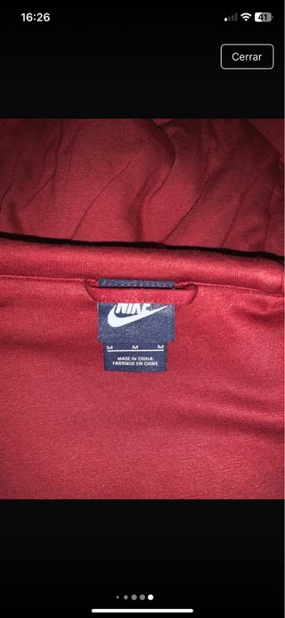 Cazadora Nike Roja con Capucha