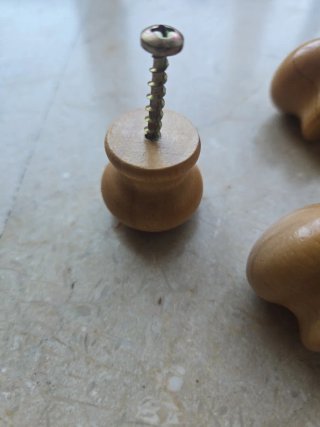Tiradores de madera para muebles (8 uds)