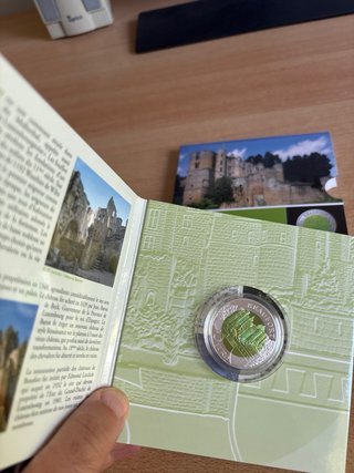 5€ Luxemburgo 2013 Niobio Plata