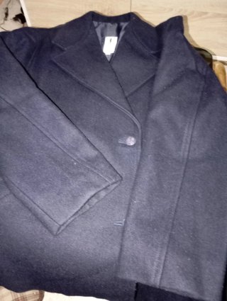 Abrigo Zara Negro Mujer