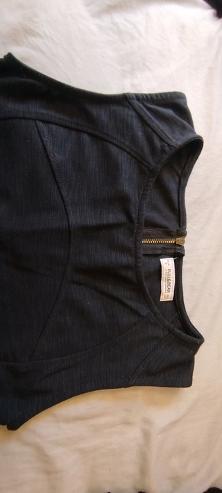 Vestido mini ajustado Pull&Bear negro