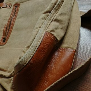 Bolso fotográfico lona y cuero