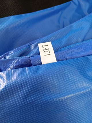 Arebos Cubre borde cama elástica + red 366 cm
