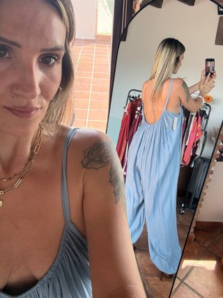Mono azul  talla única