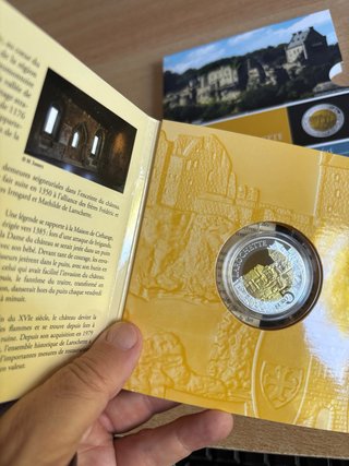 5€ Luxemburgo 2014 Niobio Plata Castillo