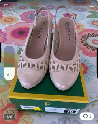 Sandalias Pitillos Oro Rosa Talla 39