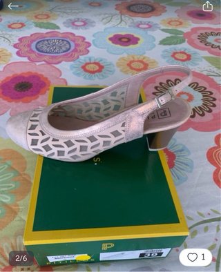 Sandalias Pitillos Oro Rosa Talla 39