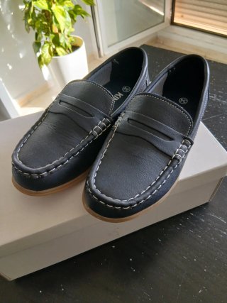 Zapatos mocasines azul marino