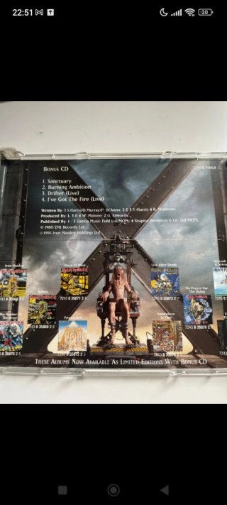 Iron Maiden Original album plus bonus CD