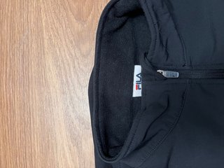 Chaqueta Fila Cremallera Negra Y2K Streetwear