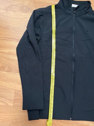 Chaqueta Fila Cremallera Negra Y2K Streetwear