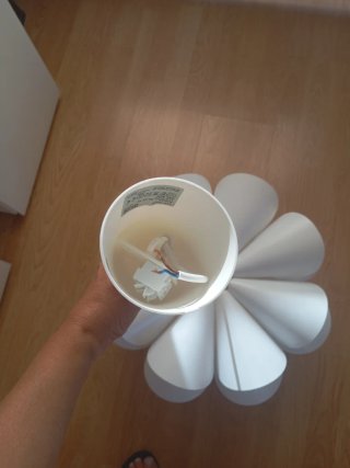 Lámpara de techo colgante Ikea blanca