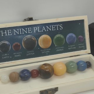 Set 9 Pianeti Pietre Naturali Sistema Solare