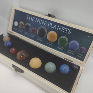 Set 9 Pianeti Pietre Naturali Sistema Solare
