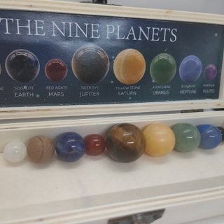 Set 9 Pianeti Pietre Naturali Sistema Solare