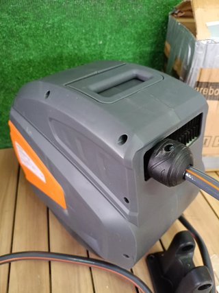 Carrete Manguera Jardín Arebos Automático 20m