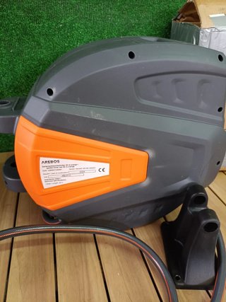 Carrete Manguera Jardín Arebos Automático 20m