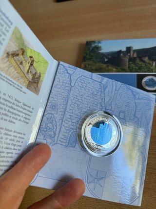 5€ Luxemburgo 2015 Niobio Plata Castillo