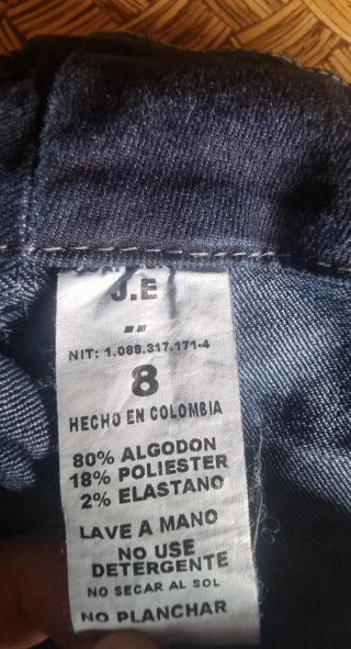 Pantalón Vaquero Colombiano Azul