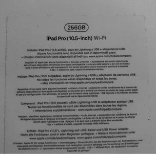 iPad Pro 10.5 256GB WiFi Plata