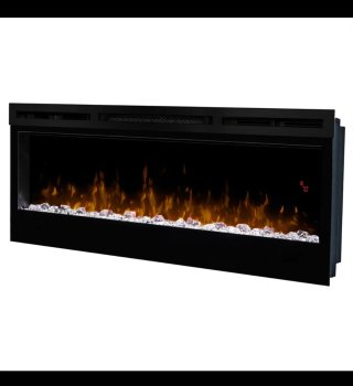 Chimenea Eléctrica Negra de leroy merlin