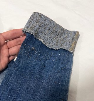 Pantalón tejano cin bajos brillos Liu Jo