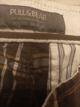 Bermudas PULL&BEAR cuadros T.42