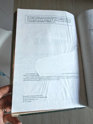 Dizionario Inglese-Italiano/ Italiano-Inglese 1977