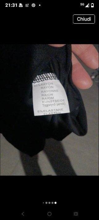 Canotta Vince Camuto nera con strass taglia S