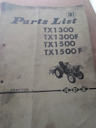 Manual de despiece mini tractor TX1300