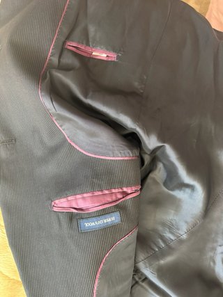 Traje lana raya diplomática Massimo Dutti