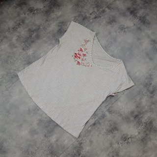 Camiseta Rayas Flores Talla L/XL