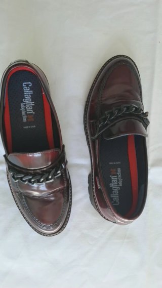 Mocasines Callaghan Rojo Talla 35