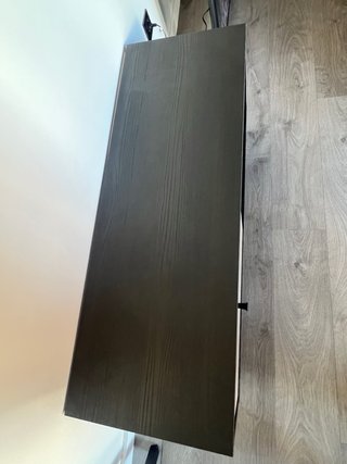 Mesa TV Roble y Negro 110cm