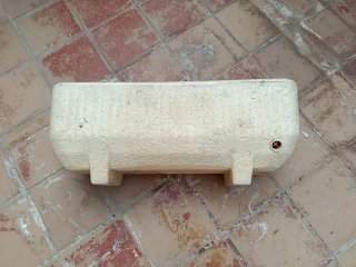 Jardinera imitación piedra beige