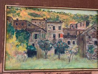 Quadro Pittura Tela 30x20 Cornice 53x43