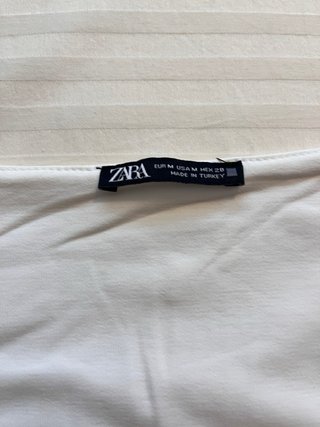 Top básico Zara blanco talla XS