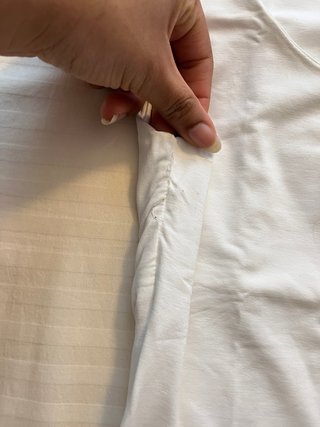 Top básico Zara blanco talla XS