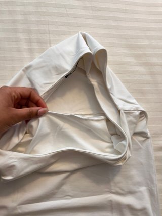 Top básico Zara blanco talla XS