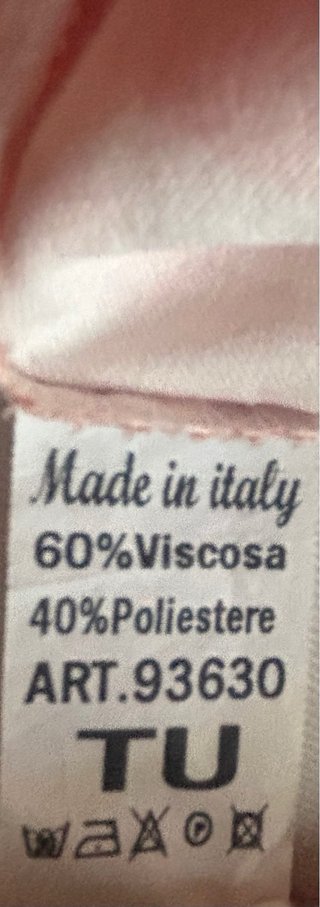 Pantalón naranja y blanco T unica,marca Italiana