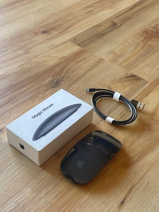 Apple Magic Mouse 2 Negro Caja Cable