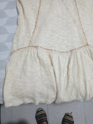 Vestido Pull&Bear Beige Crochet