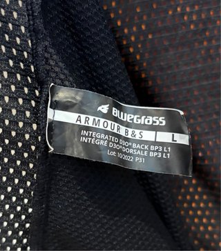Bluegrass Armour B&S D30 Talla L