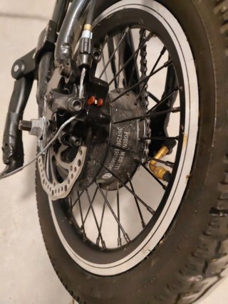 Bicicleta Eléctrica Plegable Negra
