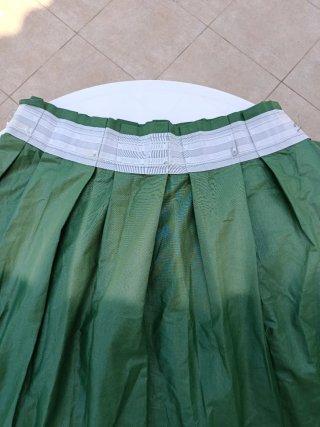 Cortinas verdes de tela