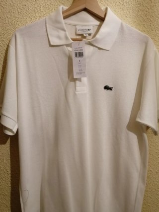 Polo Lacoste Blanco NUEVO