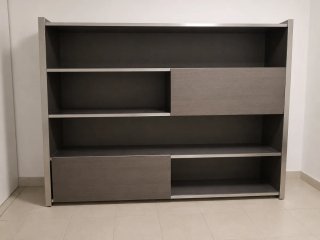 Estantería modular madera y metal
