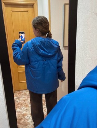 Abrigo Nike azul talla M