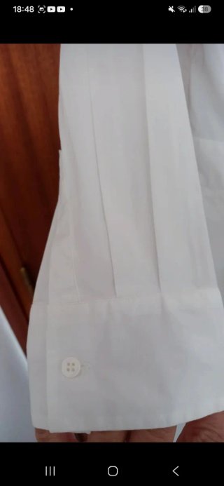 Camisa Zara Blanca Mujer Talla S